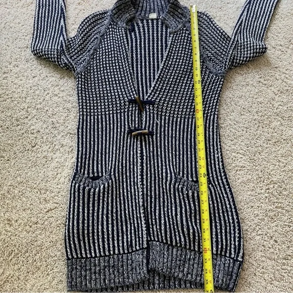 Gap Cardigan Sweater Medium Cardigan Long Navy Cottagecore Coastal Grandma - Picture 10 of 14